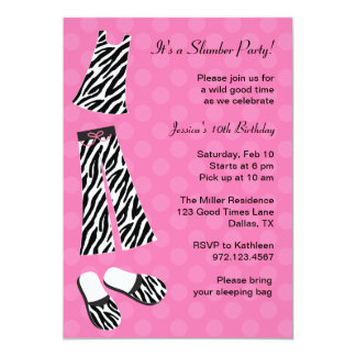 slumber party invitations & announcements zazzle zebra_print_slumber_party_invitations rb90b7ef8098f4ad5a22198420b5dc873_zk9c4_324?rlvnet=1 slumber party invitations & announcements zazzle,Adult Slumber Party Invitations
